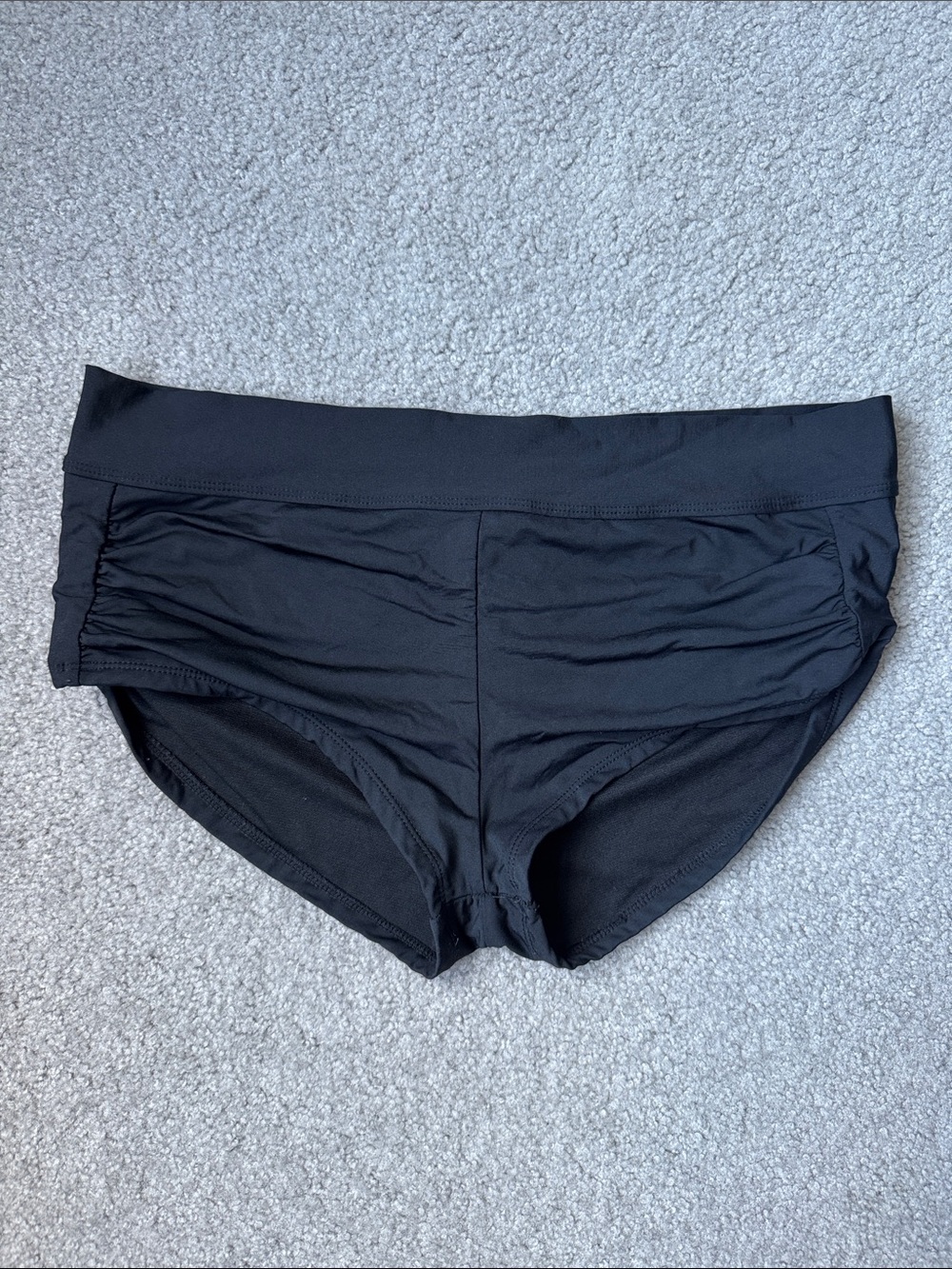 Women's Black Swim Bikini Bottom Briefs Boy Shorts Full coverage